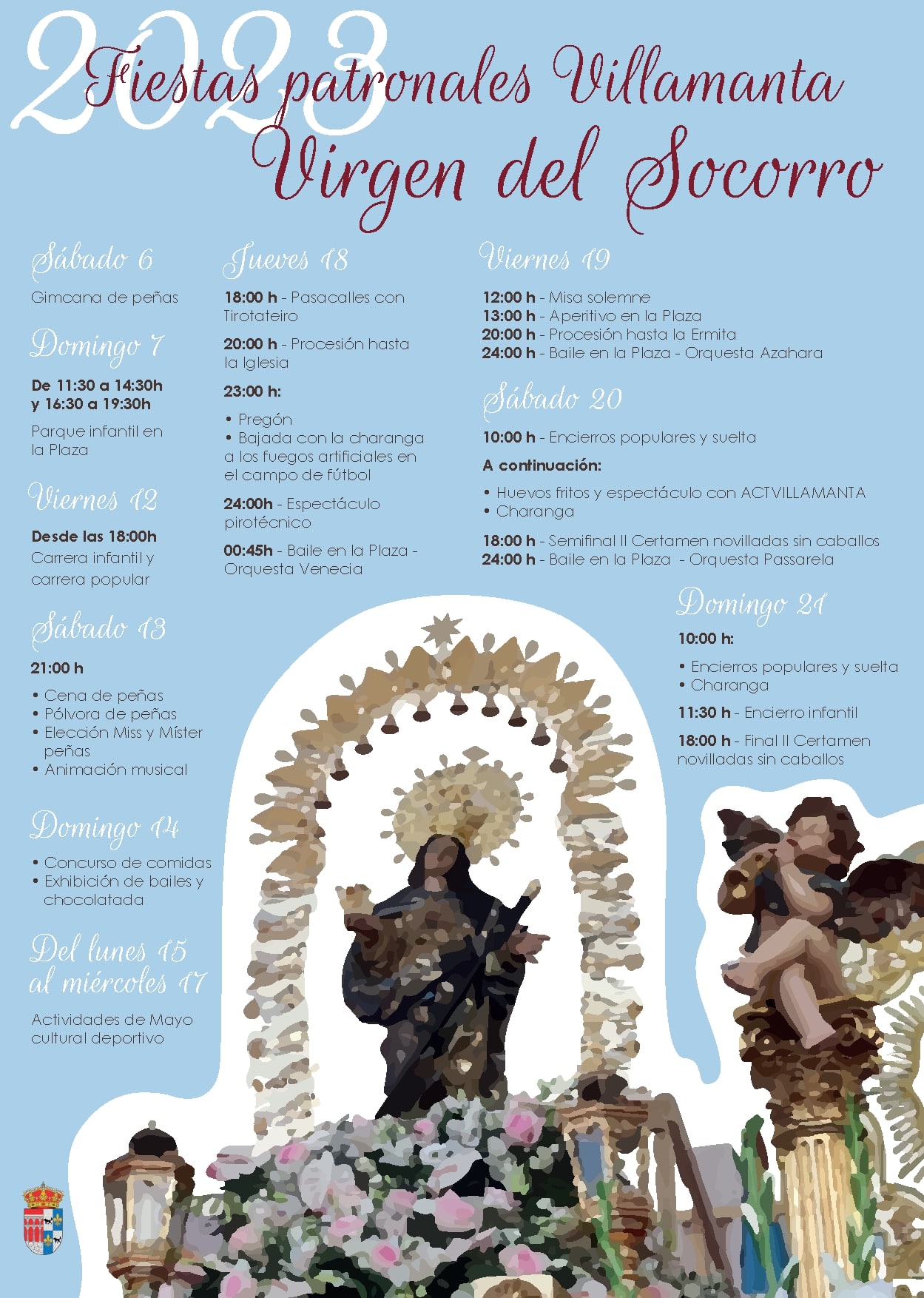 Fiestas patronales en honor a Nuestra Señora del Socorro 2023 Villamanta